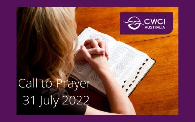 Call to Prayer – Sunday 31 July 2022